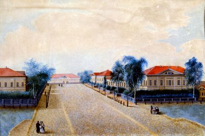 Utsikt över skattkammaren i Tver, 1830-talet av Russian Master