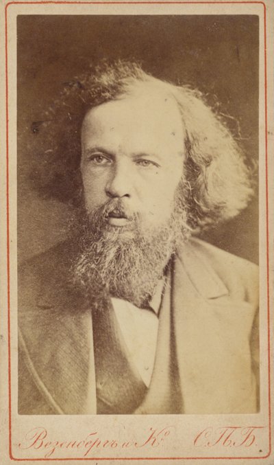 Dmitri Mendeleev, rysk kemist av Russian Photographer