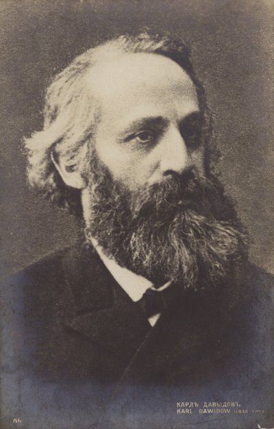 Karl Davydov, rysk cellist (1838-1889) av Russian Photographer