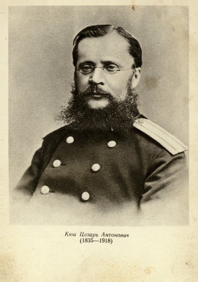 Porträtt av Cesar Cui av Russian Photographer