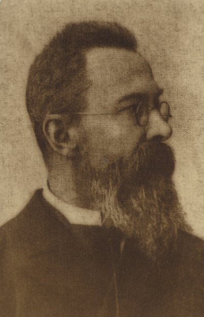 Porträtt av Nikolai Rimsky-Korsakov av Russian Photographer