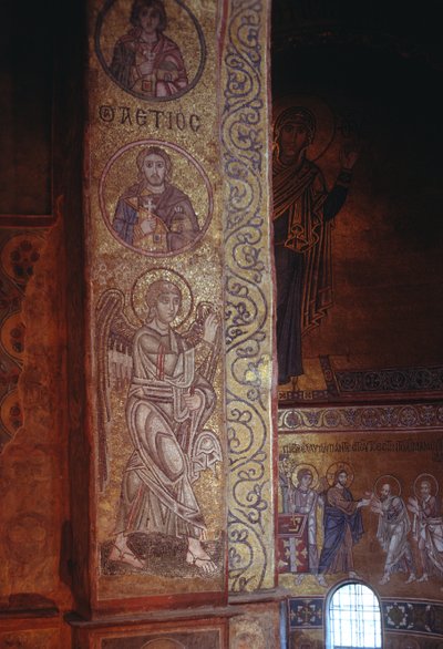 Ärkeängeln Gabriel (mosaik) av Russian School