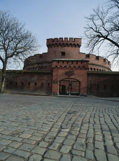 Utsikt över Dohna-tornet med bärnstensmuseet av Russian School