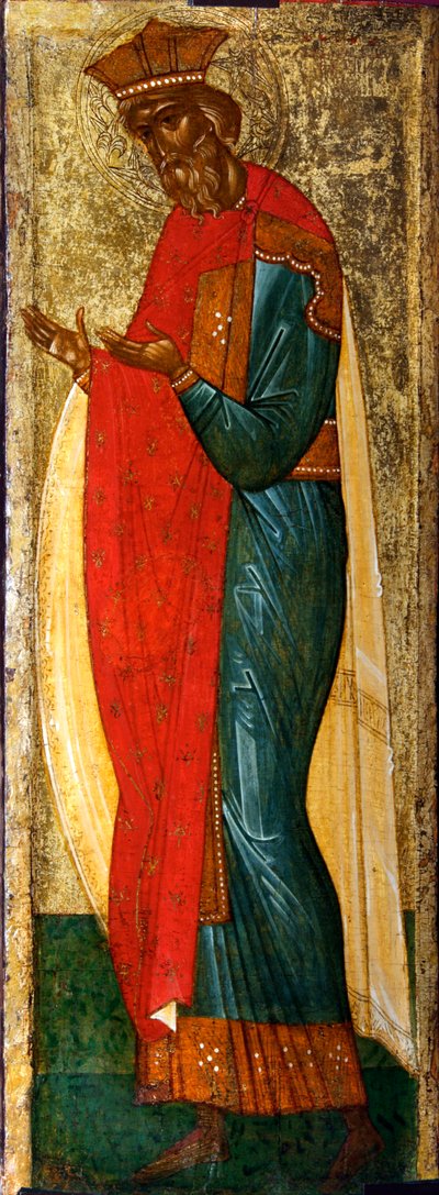 Saint Vladimir av Kiev, tidigt 1400-tal. av Russian icon.