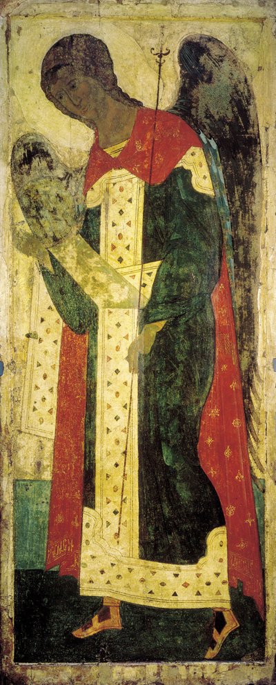 Ärkeängeln Gabriel, 1408. av Russian icon.