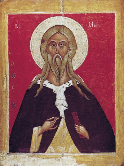 Profeten Elia, slutet av 1300-talet - tidigt 1400-tal. av Russian icon.