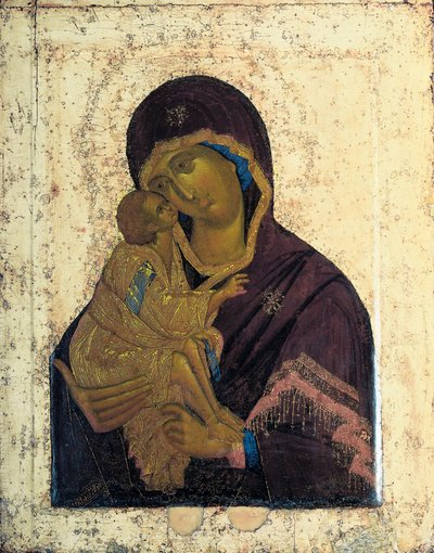 The Virgin of the Don Dubbelsidig ikon, c1390. av Russian icon.