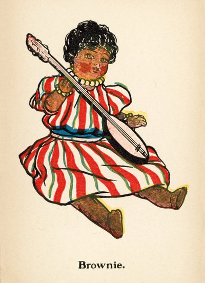 Dockor: Brownie (färg litho) av Ruth Cobb