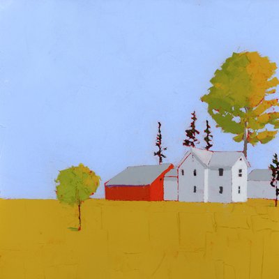 Potential, 2025 (akryl på träpanel) av Ruth Lague