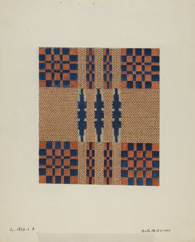 Coverlet detalj av Ruth M. Barnes