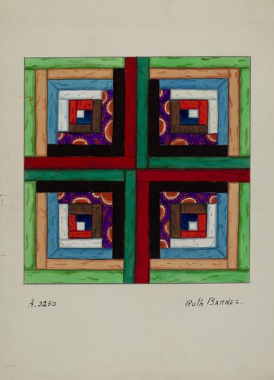 Täcke, c. 1936. av Ruth M Barnes