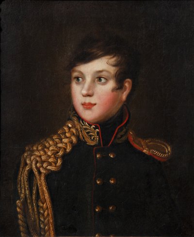Porträtt av prins Alexander Pavlovich Stroganov 1795-1814, ca 1812 av S.S. Svintsov