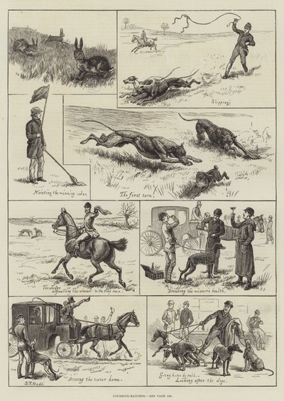 Coursing-matcher (gravyr) av S.T. (after) Dadd