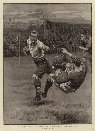 En rugbymatch i Blackheath, som avlämnades av S.T. Dadd