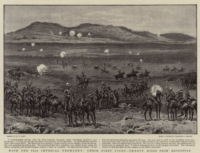Med 62:a kejserliga Yeomanry, deras första kamp, tjugo mil från Kroonstad av S.T. Dadd