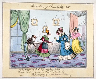 "Louisas ankomst till Birmingham House", 1827 av SW Fores
