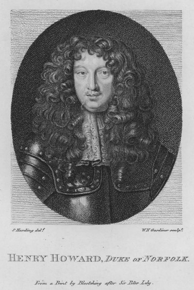 Henry Howard, hertig av Norfolk (gravyr) av S. (after) Harding