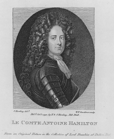 Greve Antoine Hamilton (gravyr) av S. (after) Harding