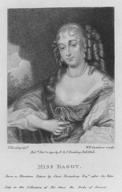 Miss Bagot (gravyr) av S. (after) Harding