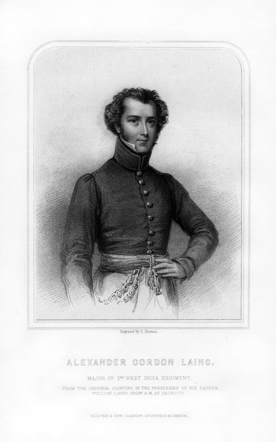 Alexander Gordon Laing, skotsk upptäcktsresande, 1870. av S. Freeman