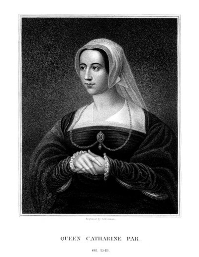 Catherine Parr, drottning gemål av Henry VIII, 1823. av S. Freeman