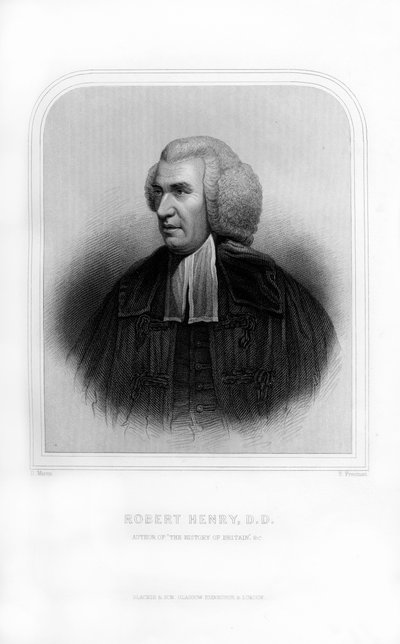 Robert Henry, skotsk historiker, 1870. av S. Freeman