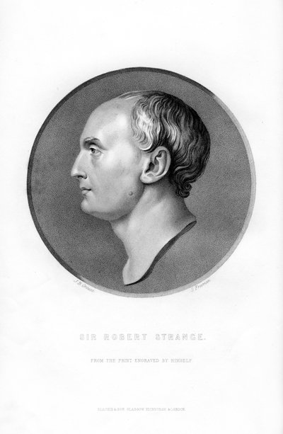 Sir Robert Strange, skotsk konstnär, 1870 av S. Freeman