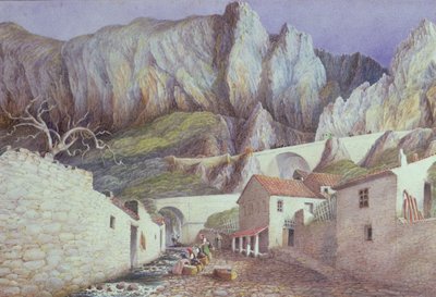 The Gorge at Menton, 1882 (wc på papper) av S. Holden