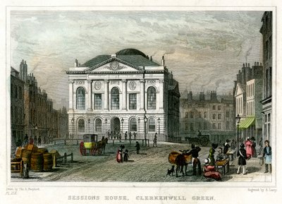 Sessions House, Clerkenwell Green, Islington, London, 1831. av S. Lacey