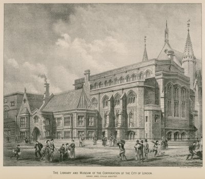 Biblioteket och museet för Corporation of the City of London; Guildhall av S. Rosenthal