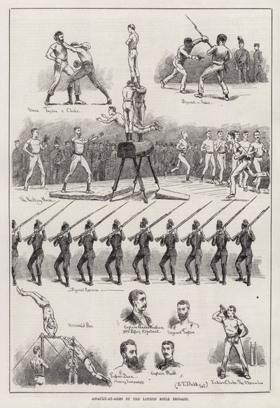 Assault-at-Arms av London Rifle Brigade (gravyr) av S. T. Dadd