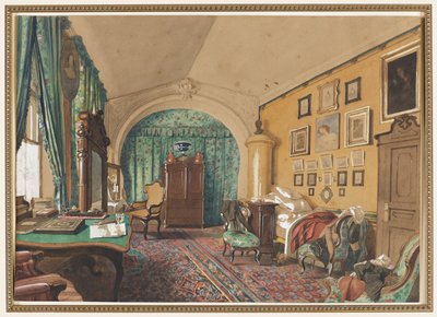 Interiör av en mans vardagsrum av S. Tolstoi