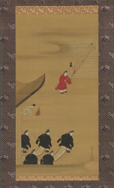 Aktiviteter under de tolv månaderna Tsukinami-e, sent 1790-tal. av Sakai Hoitsu
