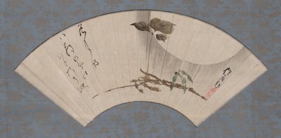 Skördemåne och korpböna med haiku av Sakai Hoitsu