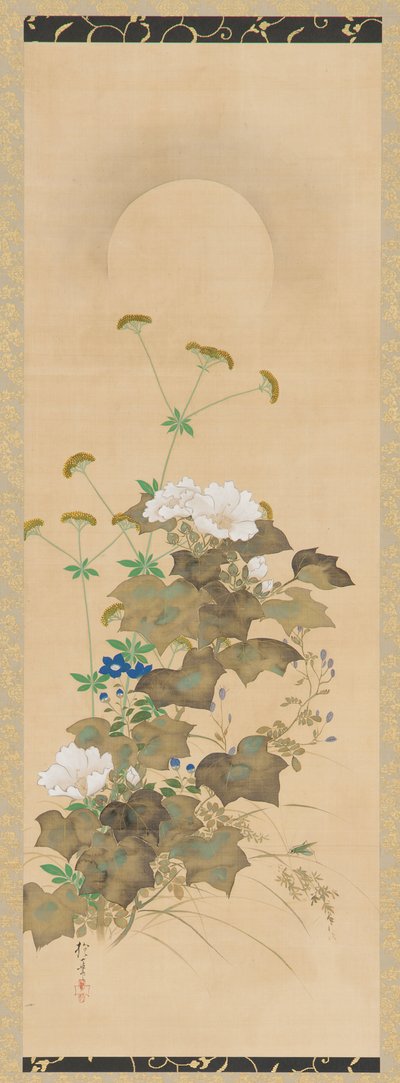 Mån- och höstväxter, Edo-period, tidigt 1800-tal. av Sakai Hoitsu