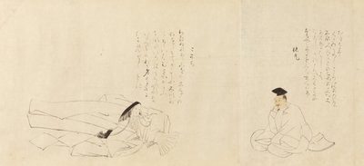 De trettiosex poetiska odödliga Sanjurokkasen, 1824. av Sakai Hoitsu