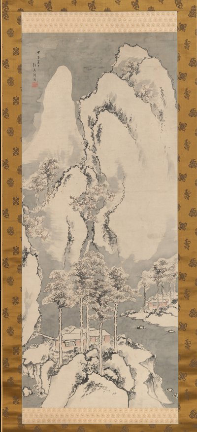 Snölandskap, 1744. av Sakaki Hyakusen