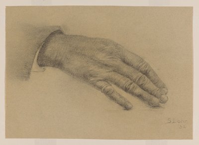 Studera utsträckt hand av Sally Lohr (signed by artist)