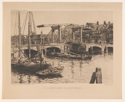 The Skinny Bridge i Amsterdam (originaltitel på objektet) av Salomon Garf