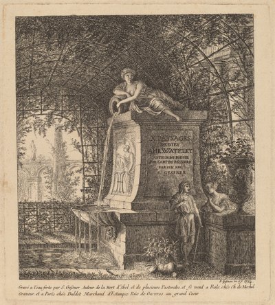 Fontän i en sommarstuga av Salomon Gessner