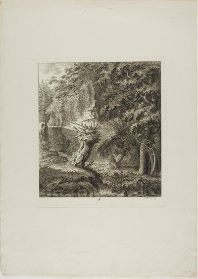 Landskap tillägnade M. Warelet av Salomon Gessner