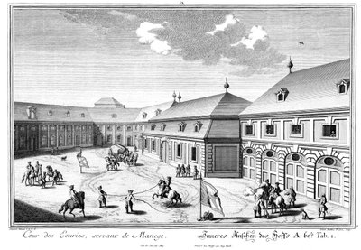 Utsikt över Marstallhof av Salomon Kleiner