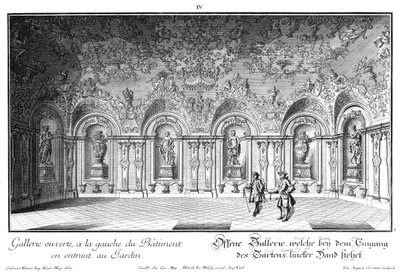 Öppet galleri i västra flygeln av Salomon Kleiner