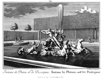 Prospekt av fontänerna i Pluto och Proserpina av Salomon Kleiner