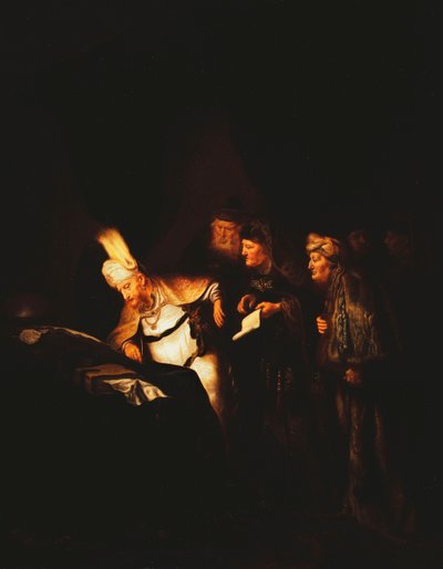 Pontius Pilatus vägrar att ändra inskriptionen som ska placeras på Kristi kors, 1641 av Salomon Koninck