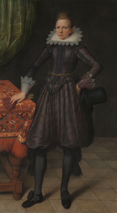 Porträtt av Peter Courten Porträtt av Peter Courten (1599-1624) av Salomon Mesdach (attributed to)