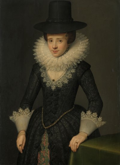 Porträtt av Anna Boudaen Courten av Salomon Mesdach