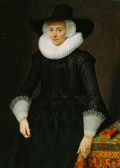 Porträtt av Margarita Courten av Salomon Mesdach