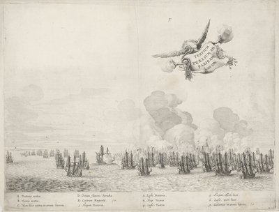 Tredje slaget med den portugisiska flottan vid Paraiba, 1640 av Salomon Savery