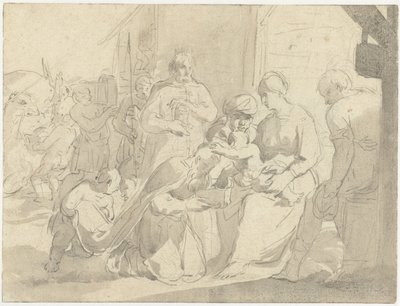 Tillbedjan av kungarna av Salomon de Bray (attributed to)